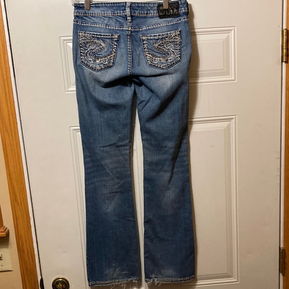 Silver Blue Boot Cut Jeans 26